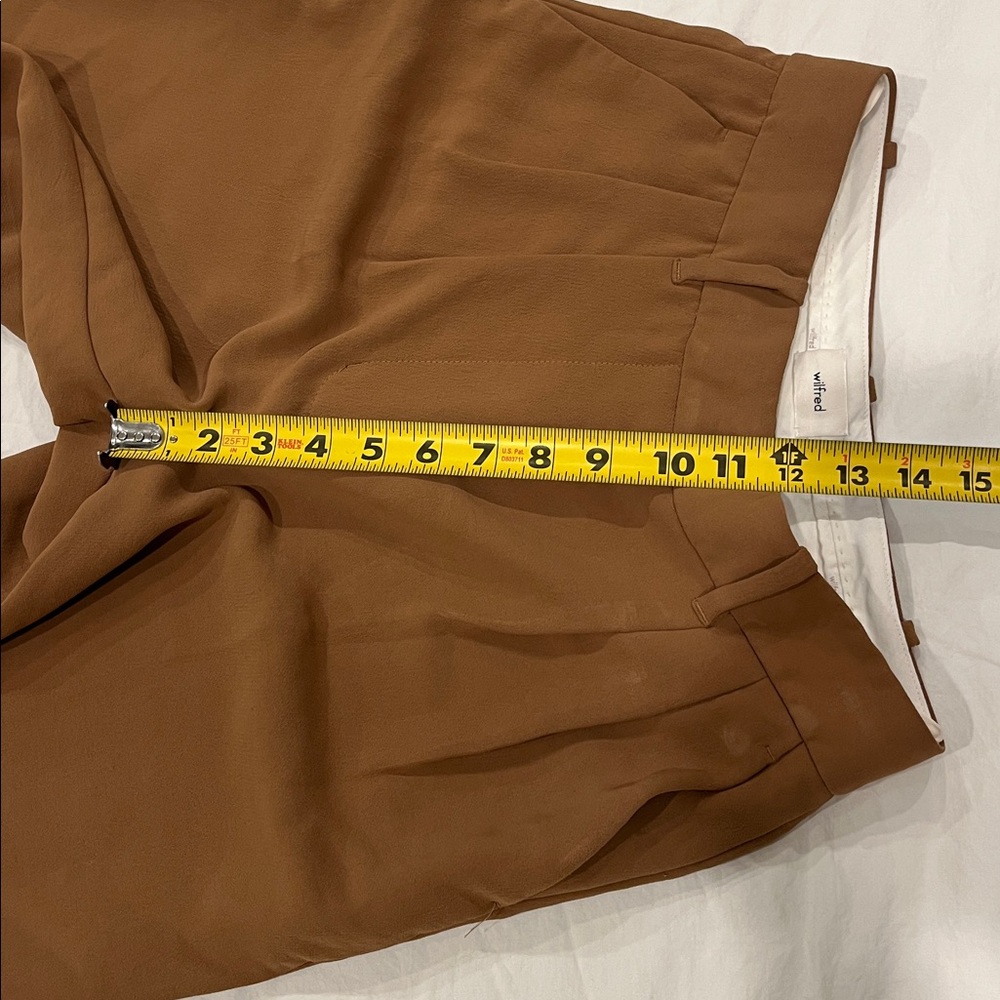 Aritzia Wilfred Carrot Pant Camel Brown Pants size 4 - Picture 11 of 13